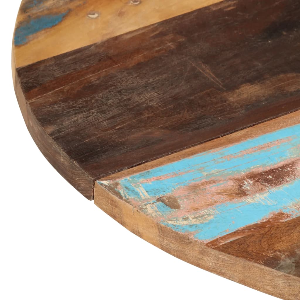 Rund bordplate 80 cm 25-27 mm gjenvunnet heltre