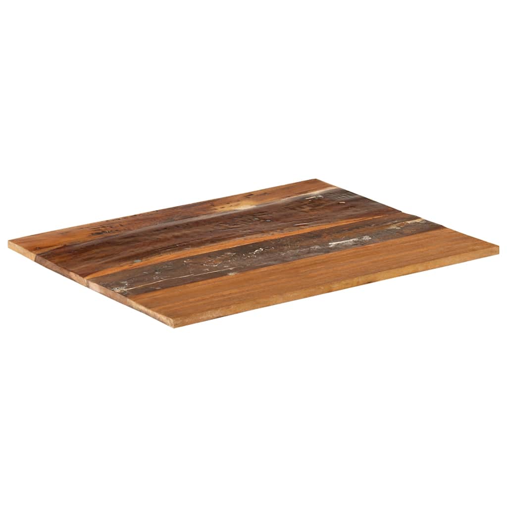 Rektangulær bordplate 60x70 cm 15-16 mm gjenvunnet heltre