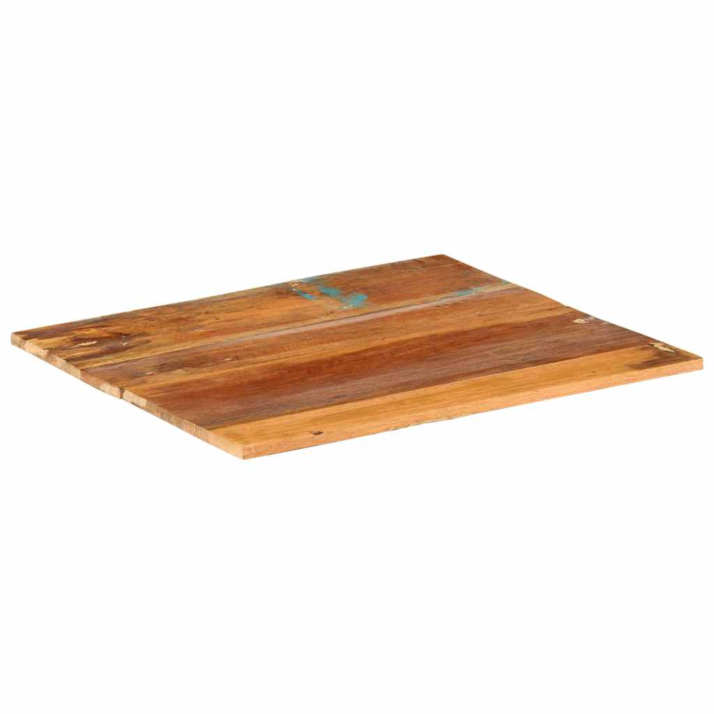 Rektangulær bordplate 60x70 cm 15-16 mm gjenvunnet heltre