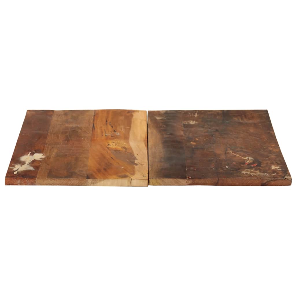Rektangulær bordplate 60x70 cm 15-16 mm gjenvunnet heltre