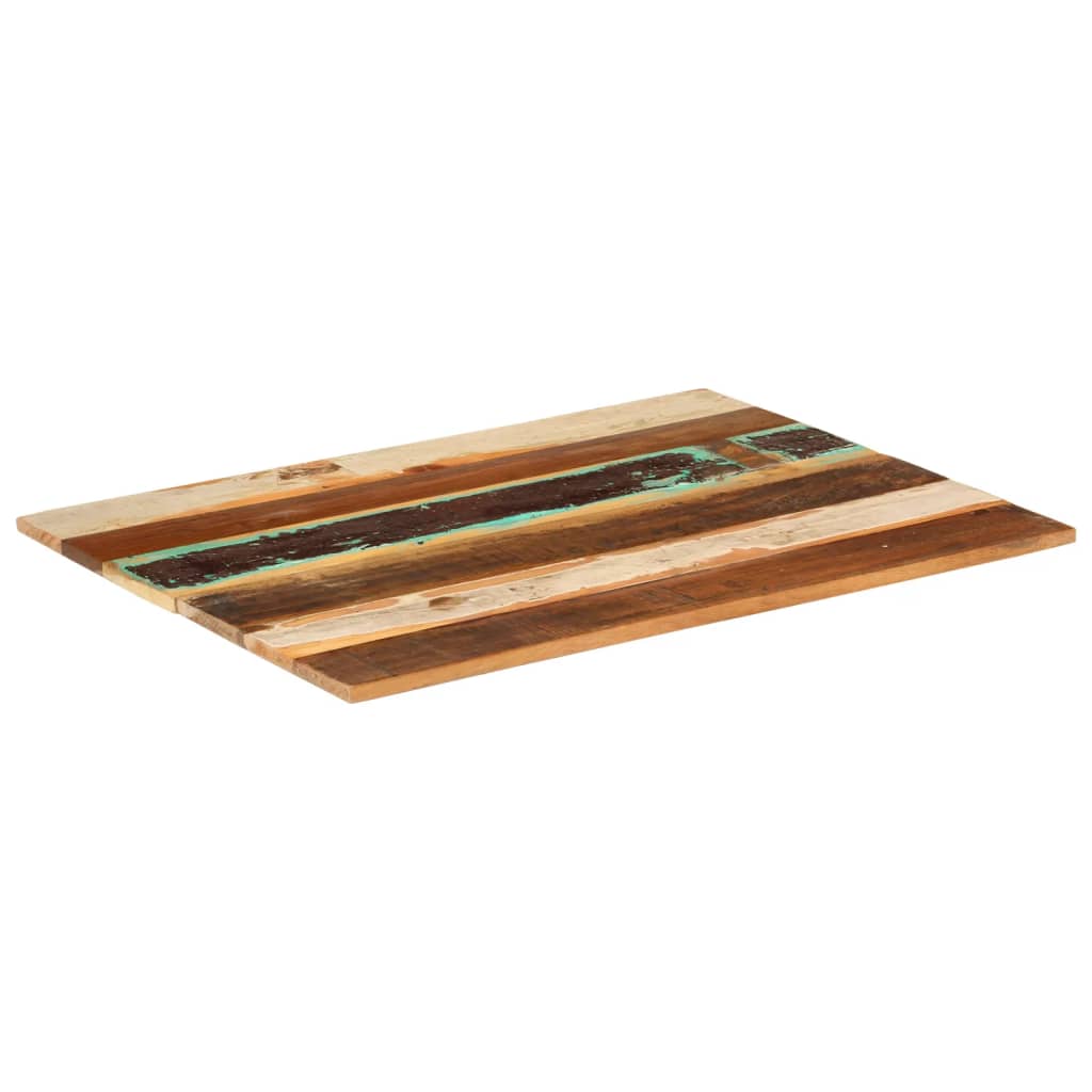 Rektangulær bordplate 60x80 cm 15-16 mm gjenvunnet heltre