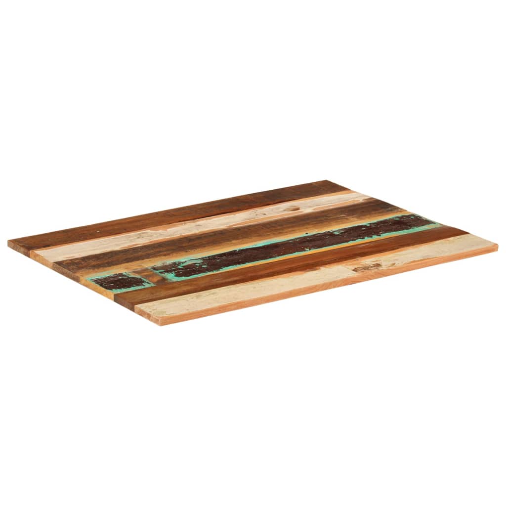 Rektangulær bordplate 60x80 cm 15-16 mm gjenvunnet heltre