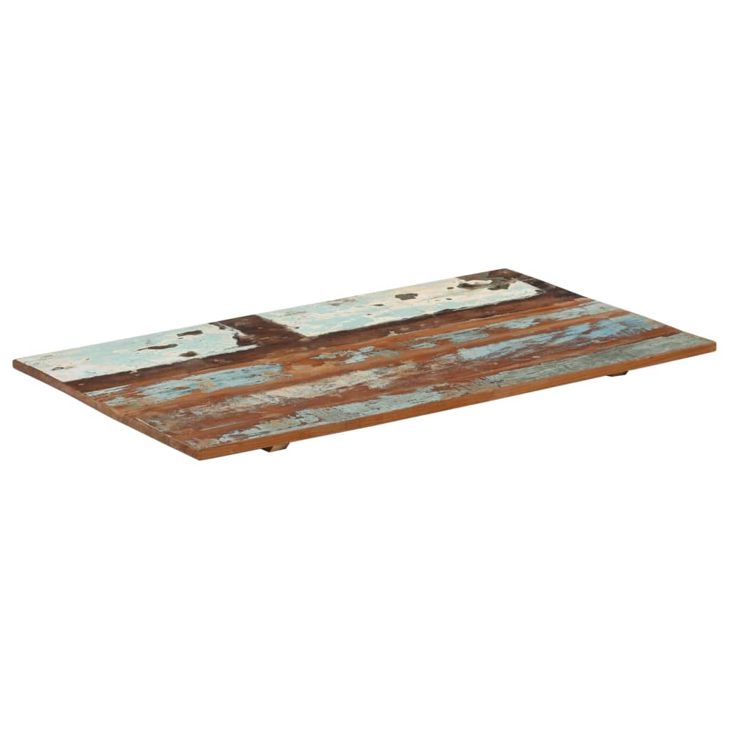 Rektangulær bordplate 60x100 cm 15-16 mm gjenvunnet heltre