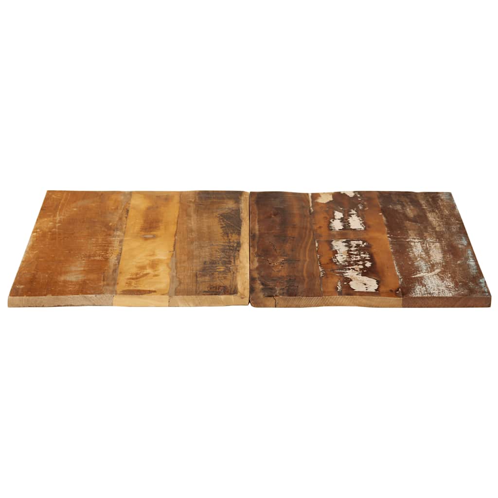 Firkantet bordplate 70x70 cm 15-16 mm gjenvunnet heltre