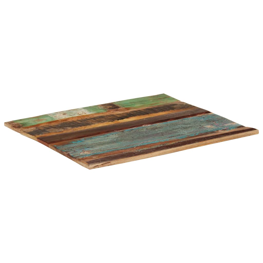 Rektangulær bordplate 70x80 cm 15-16 mm gjenvunnet heltre
