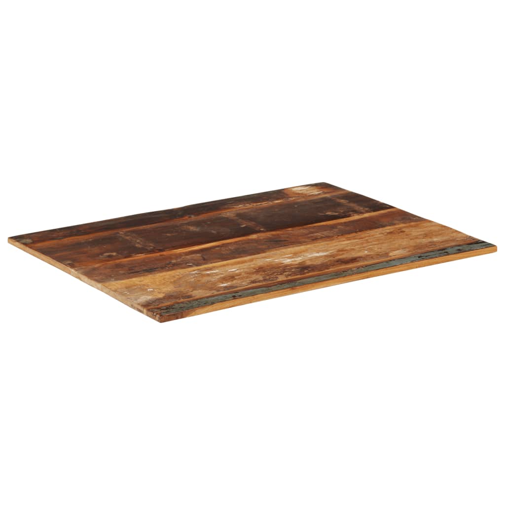 Rektangulær bordplate 70x90 cm 15-16 mm gjenvunnet heltre