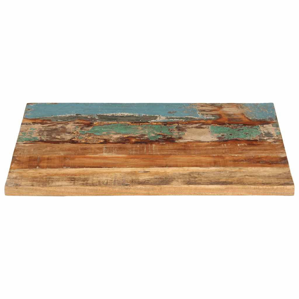 Rektangulær bordplate 60x70 cm 25-27 mm gjenvunnet heltre