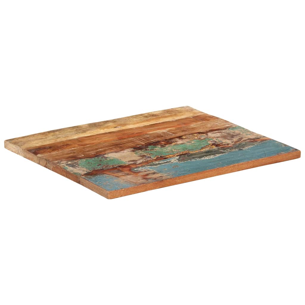 Rektangulær bordplate 60x70 cm 25-27 mm gjenvunnet heltre