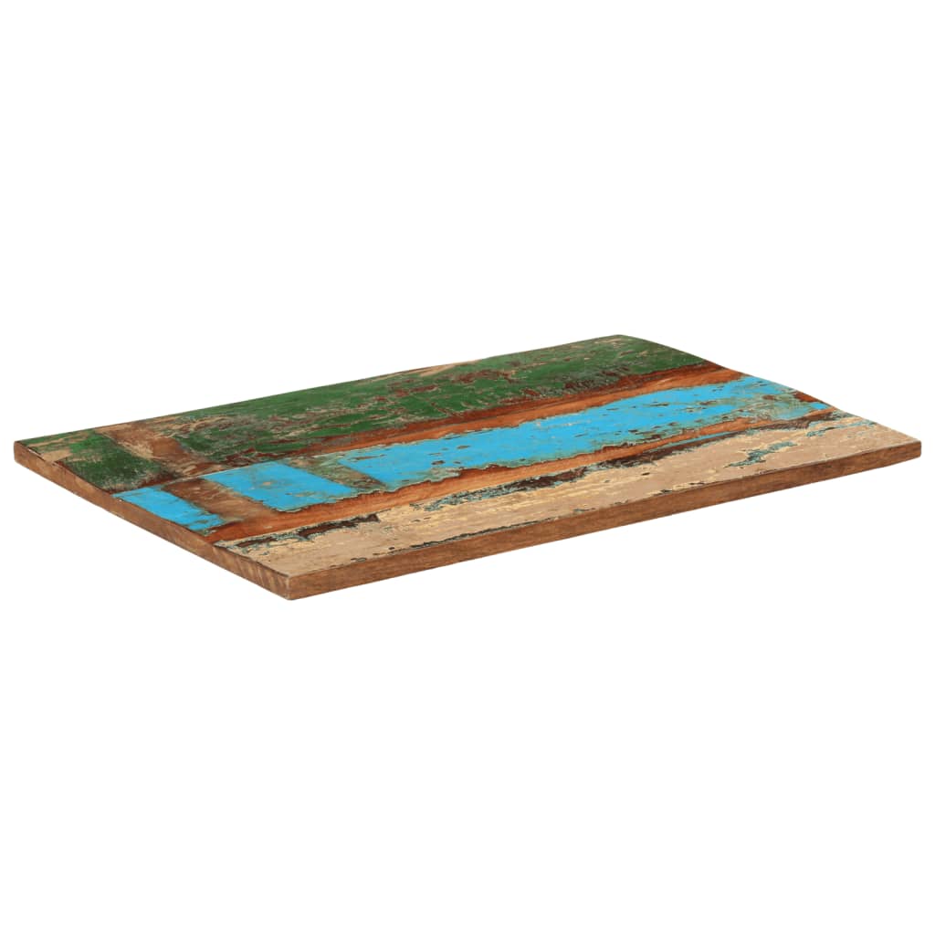 Rektangulær bordplate 60x90 cm 25-27 mm gjenvunnet heltre