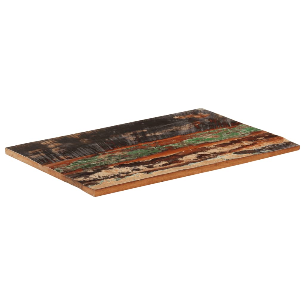 Rektangulær bordplate 60x90 cm 25-27 mm gjenvunnet heltre