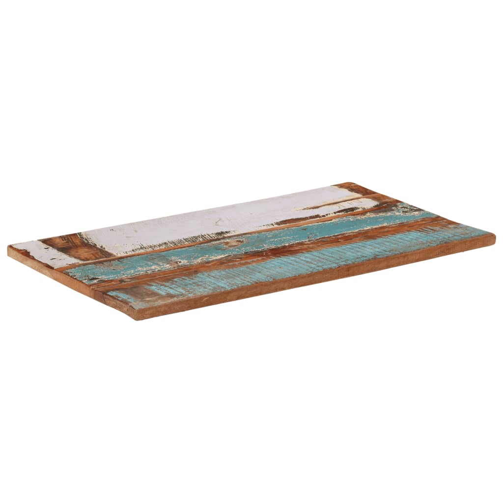 Rektangulær bordplate 60x100 cm 25-27 mm gjenvunnet heltre