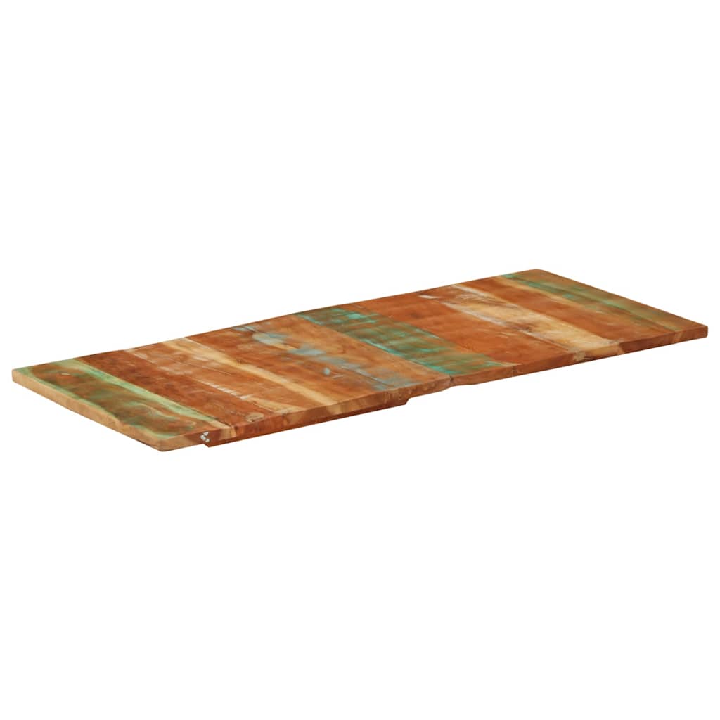 Rektangulær bordplate 60x140 cm 25-27 mm gjenvunnet heltre
