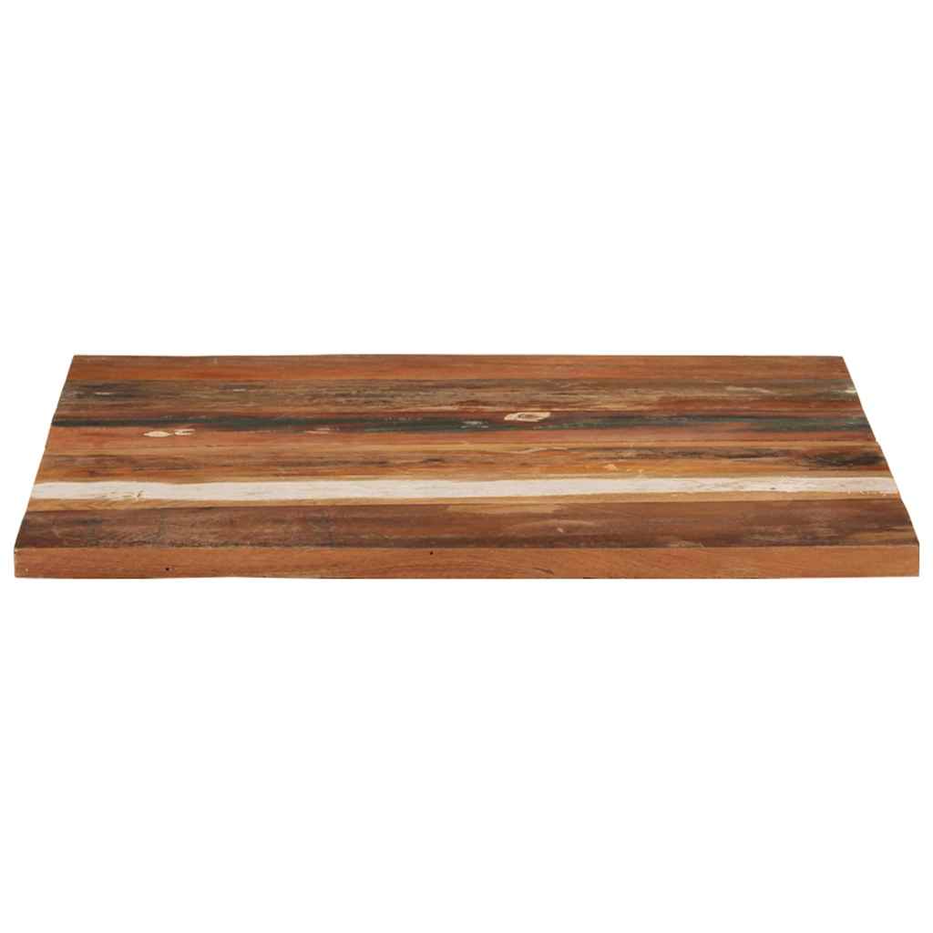 Firkantet bordplate 70x70 cm 25-27 mm gjenvunnet heltre