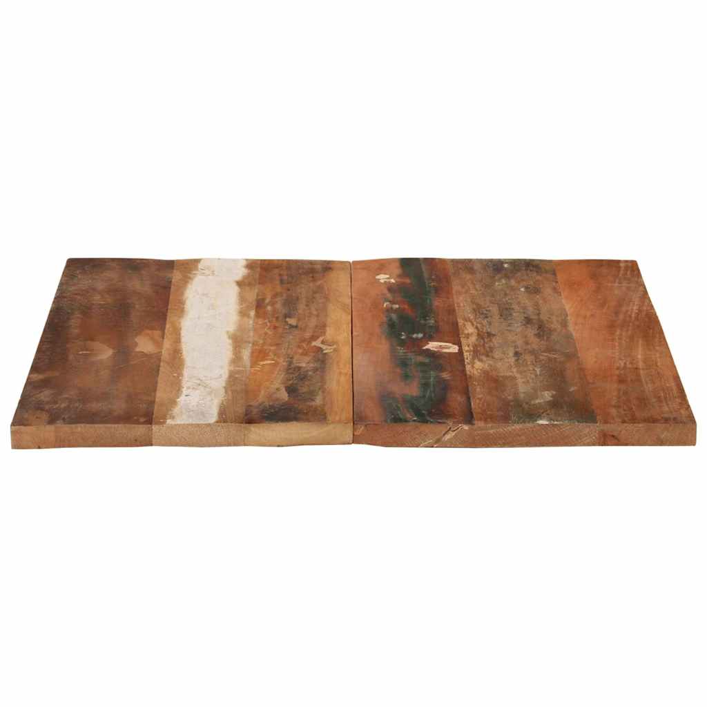 Firkantet bordplate 70x70 cm 25-27 mm gjenvunnet heltre