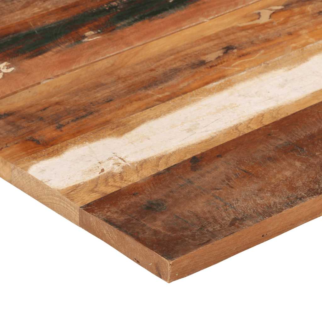 Firkantet bordplate 70x70 cm 25-27 mm gjenvunnet heltre