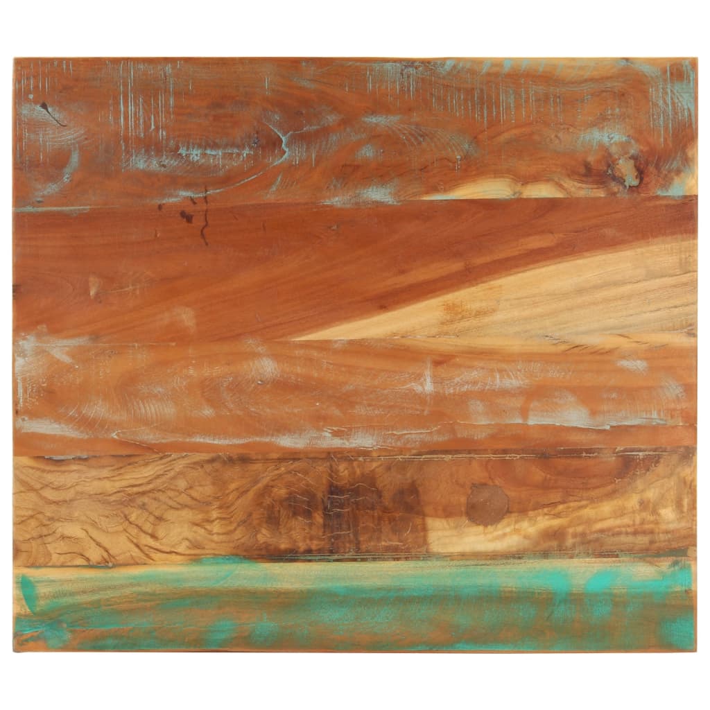 Rektangulær bordplate 70x80 cm 25-27 mm gjenvunnet heltre