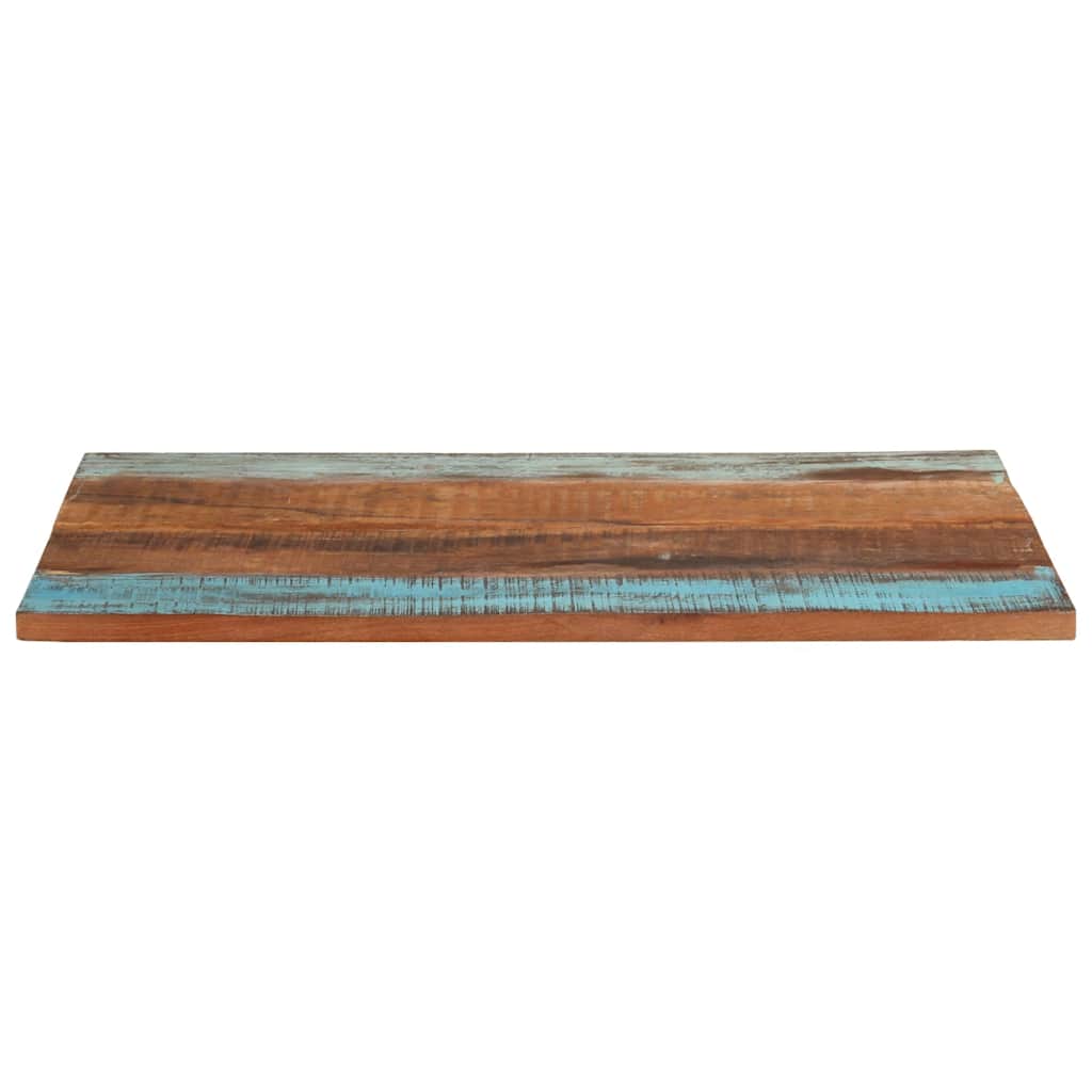 Rektangulær bordplate 70x90 cm 25-27 mm gjenvunnet heltre