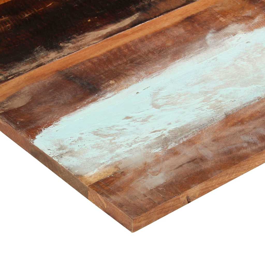 Firkantet bordplate 80x80 cm 25-27 mm gjenvunnet heltre
