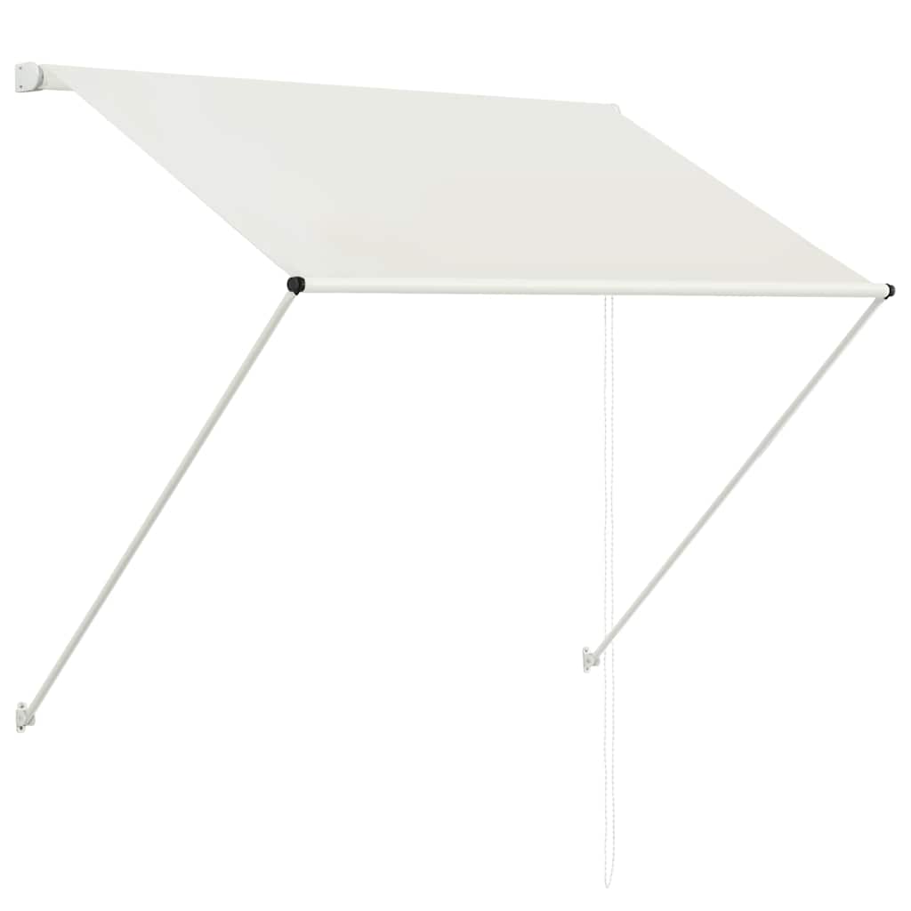 Uttrekkbar markise 100x150 cm kremhvit vidaXL
