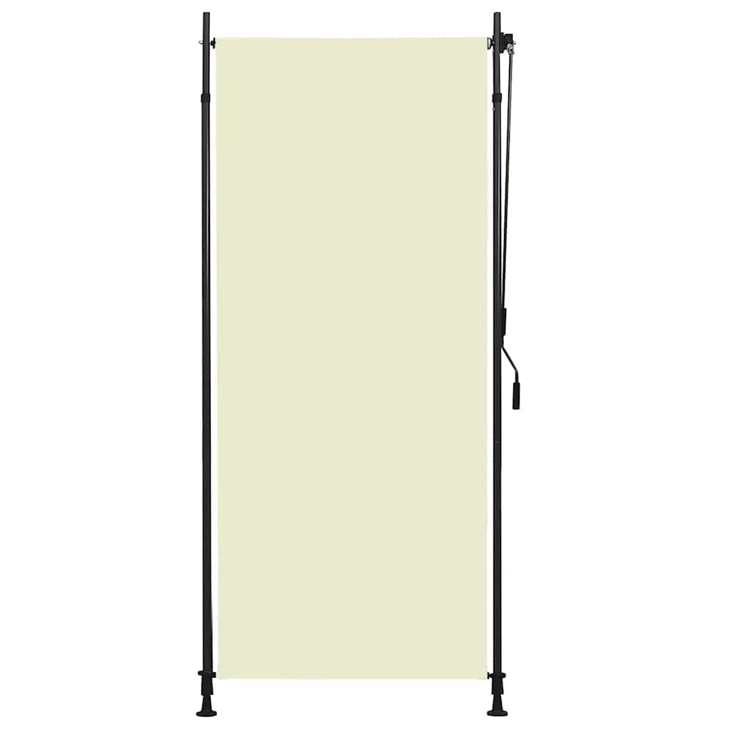 Utendørs rullegardin 100x270 cm kremhvit