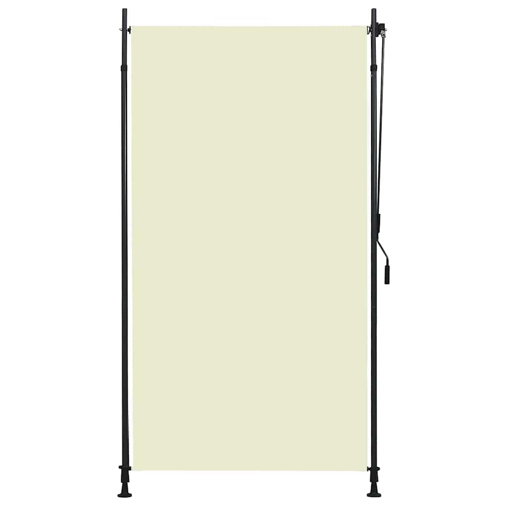 Utendørs rullegardin 120x270 cm kremhvit