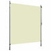 Utendørs rullegardin 200x270 cm kremhvit vidaXL