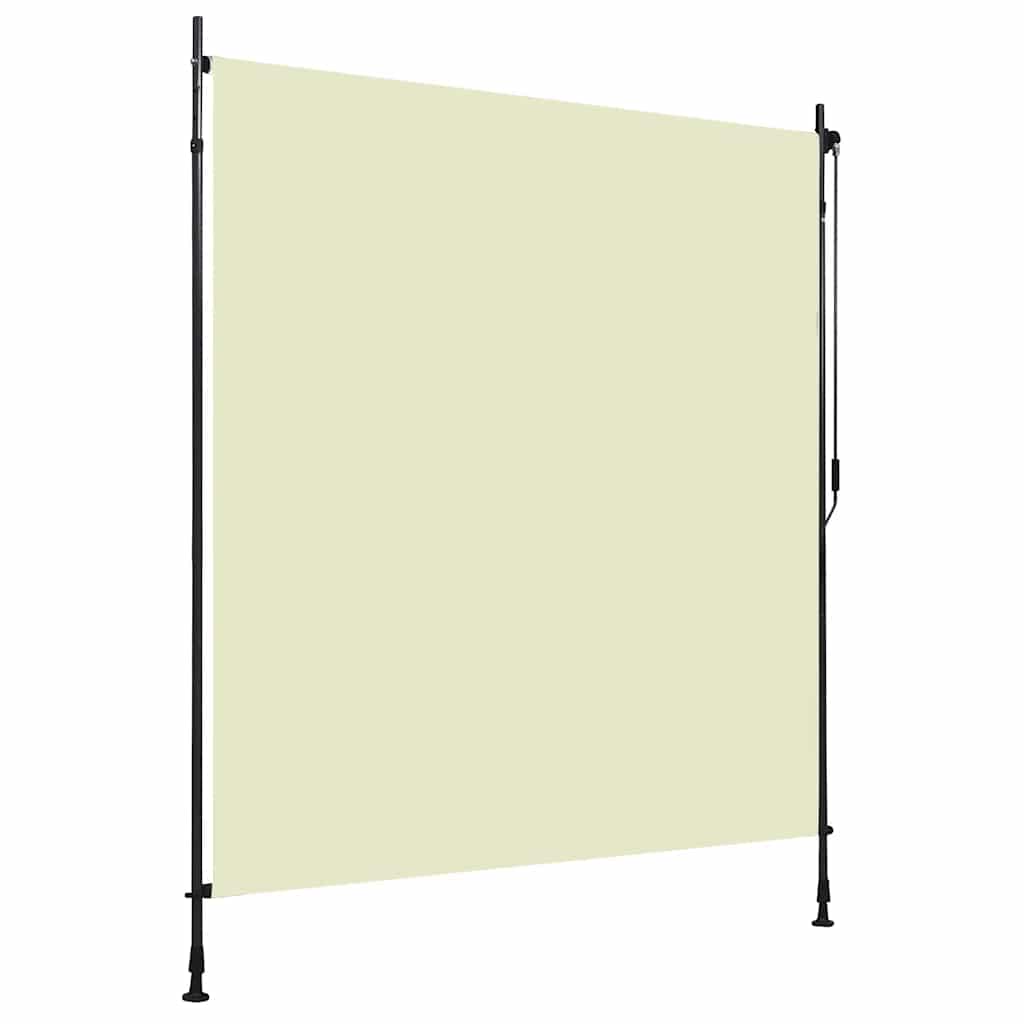 Utendørs rullegardin 200x270 cm kremhvit vidaXL
