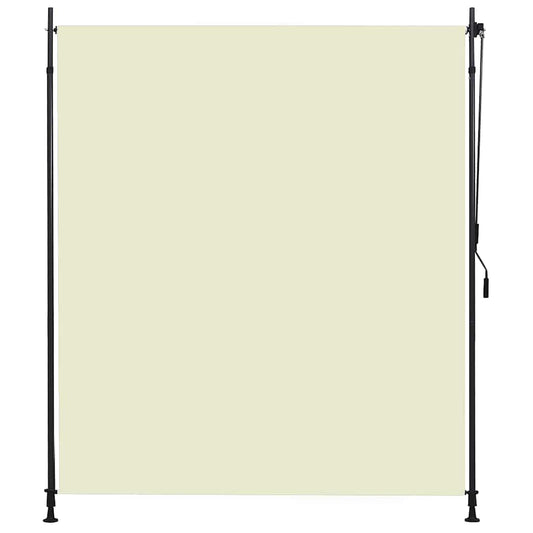 Utendørs rullegardin 200x270 cm kremhvit vidaXL