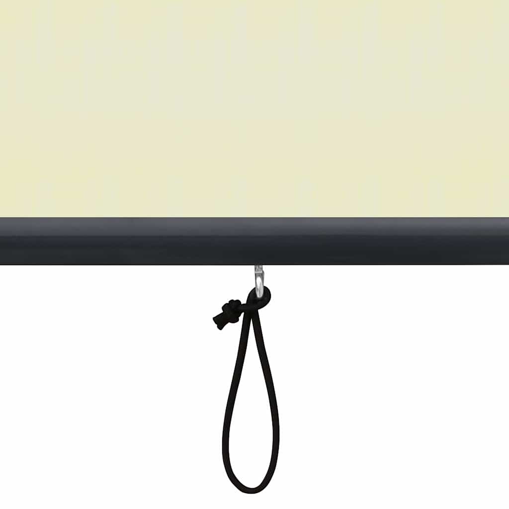 Utendørs rullegardin 60x250 cm kremhvit vidaXL