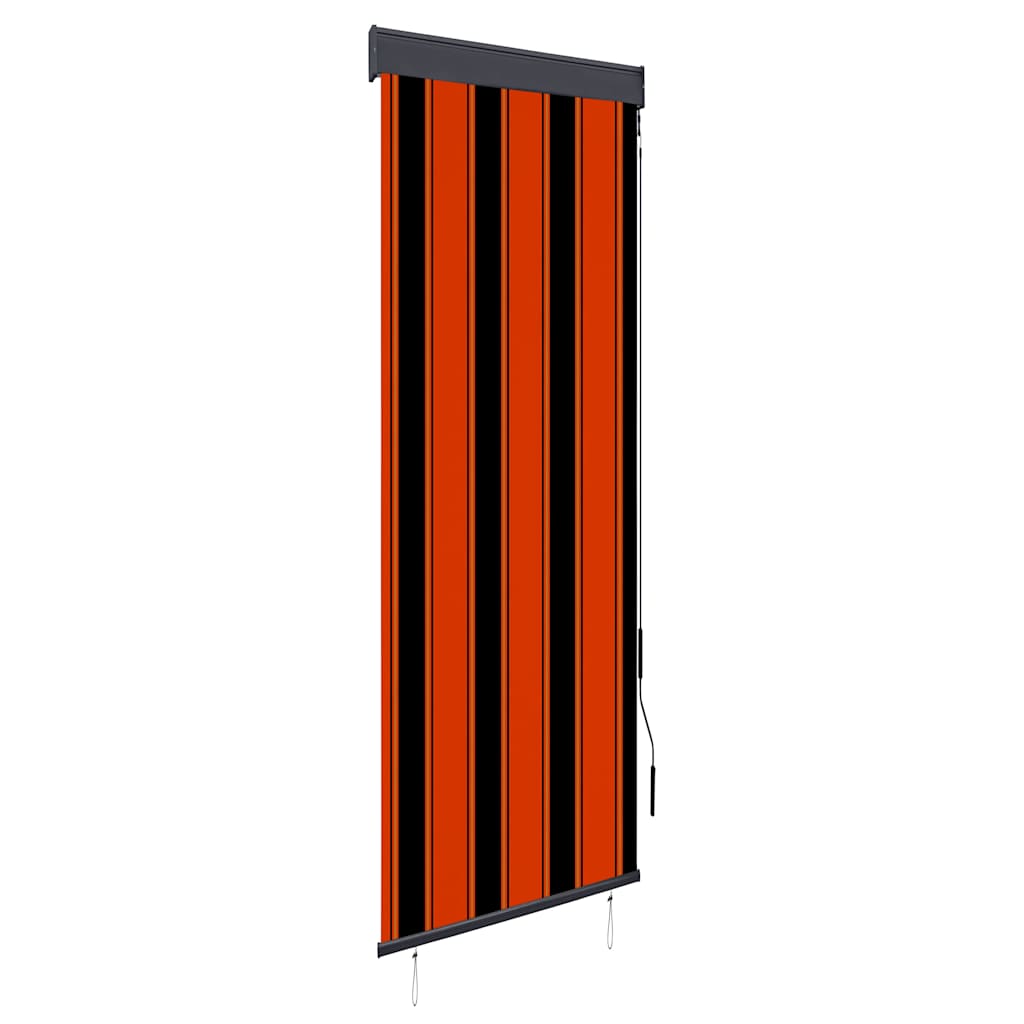 Utendørs rullegardin 60x250 cm oransje og brun