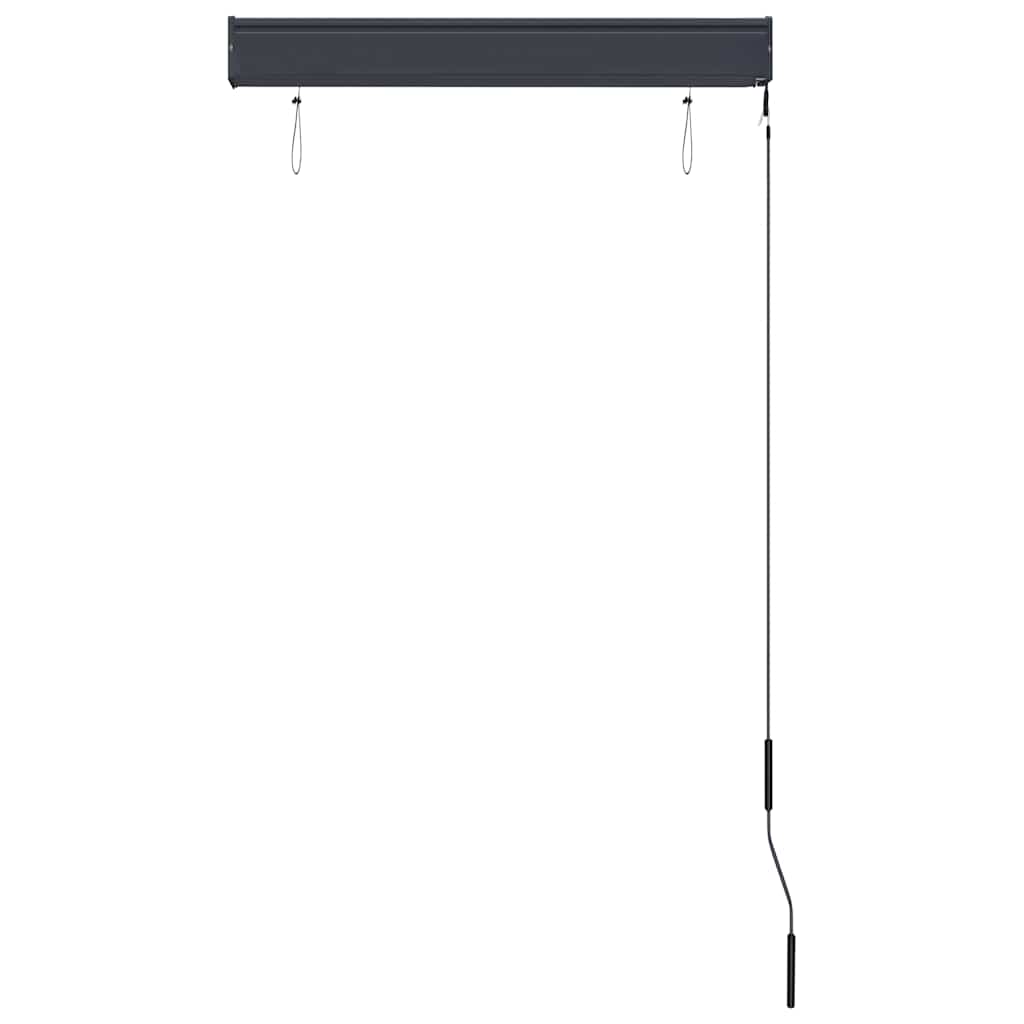 Utendørs rullegardin 80x250 cm gul og blå vidaXL