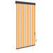 Utendørs rullegardin 100x250 cm hvit og oransje vidaXL