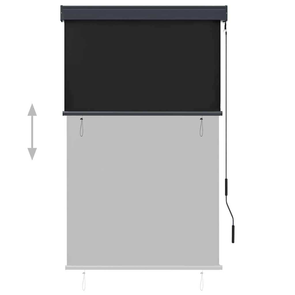 Utendørs rullegardin 100x250 cm antrasitt vidaXL