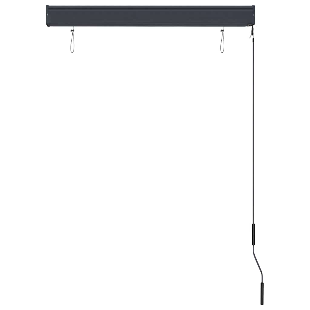 Utendørs rullegardin 100x250 cm kremhvit vidaXL