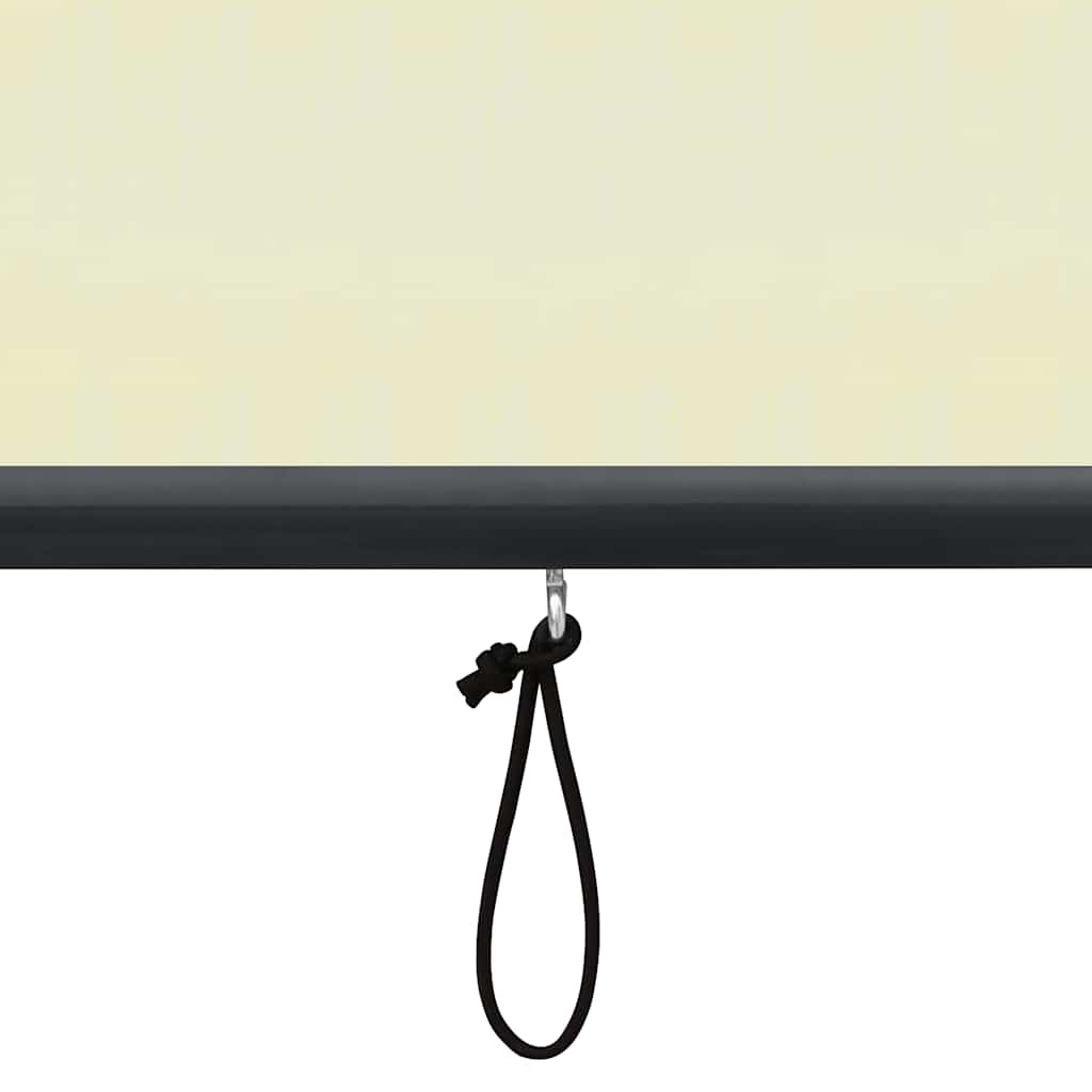 Utendørs rullegardin 100x250 cm kremhvit vidaXL