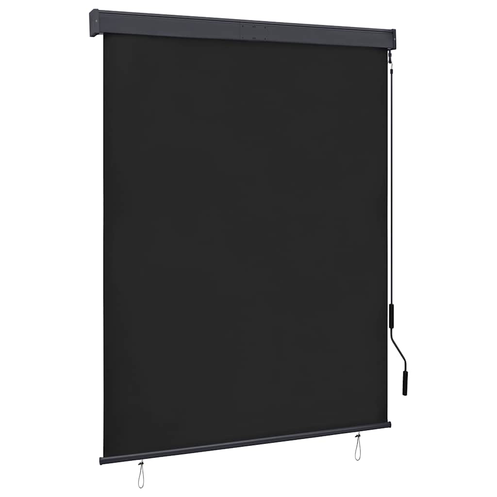 Utendørs rullegardin 140x250 cm antrasitt vidaXL