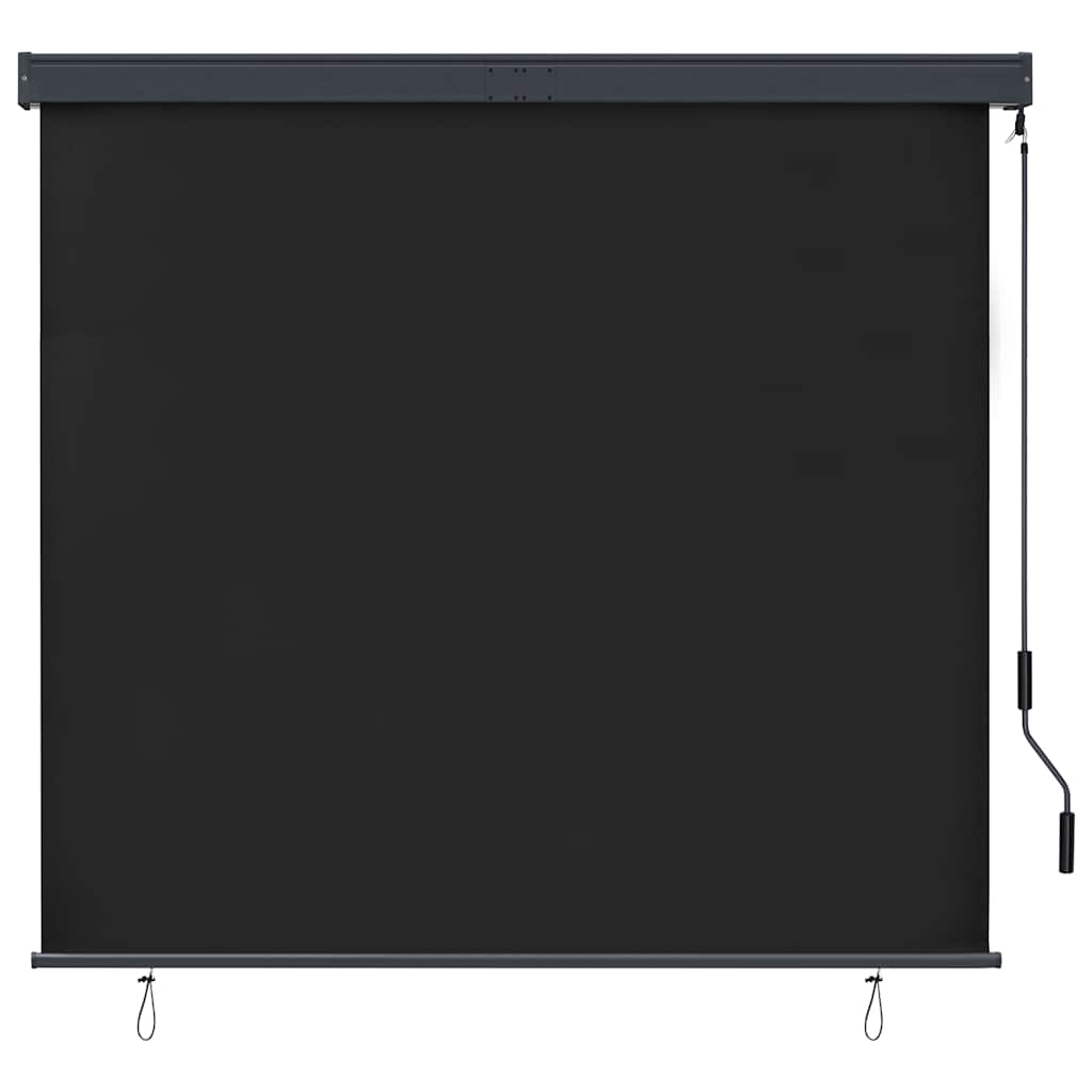 Utendørs rullegardin 160x250 cm antrasitt vidaXL
