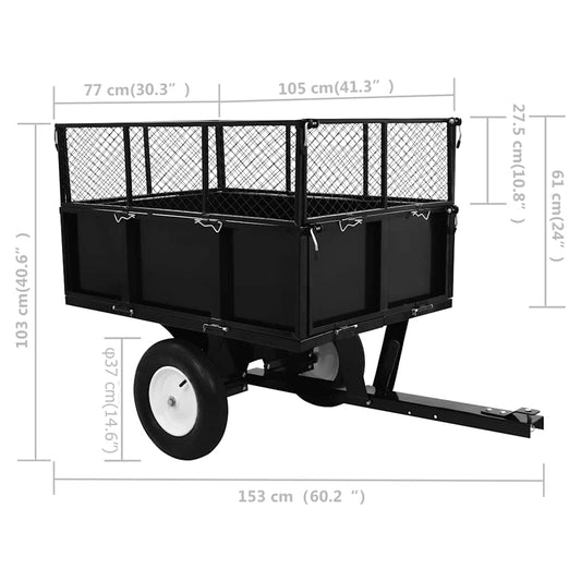 Tipphenger for plenklipper 300 kg last