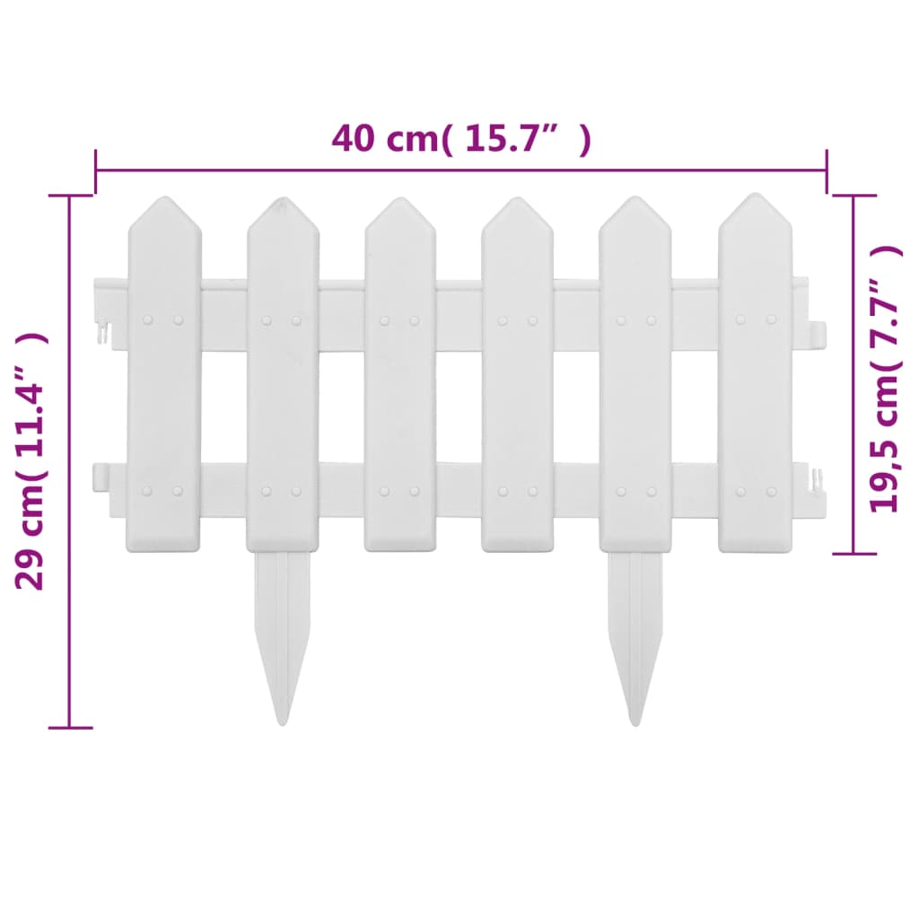 Plenkanter 25 stk hvit 10 m PP