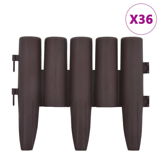Plenkanter 36 stk brun 10 m PP