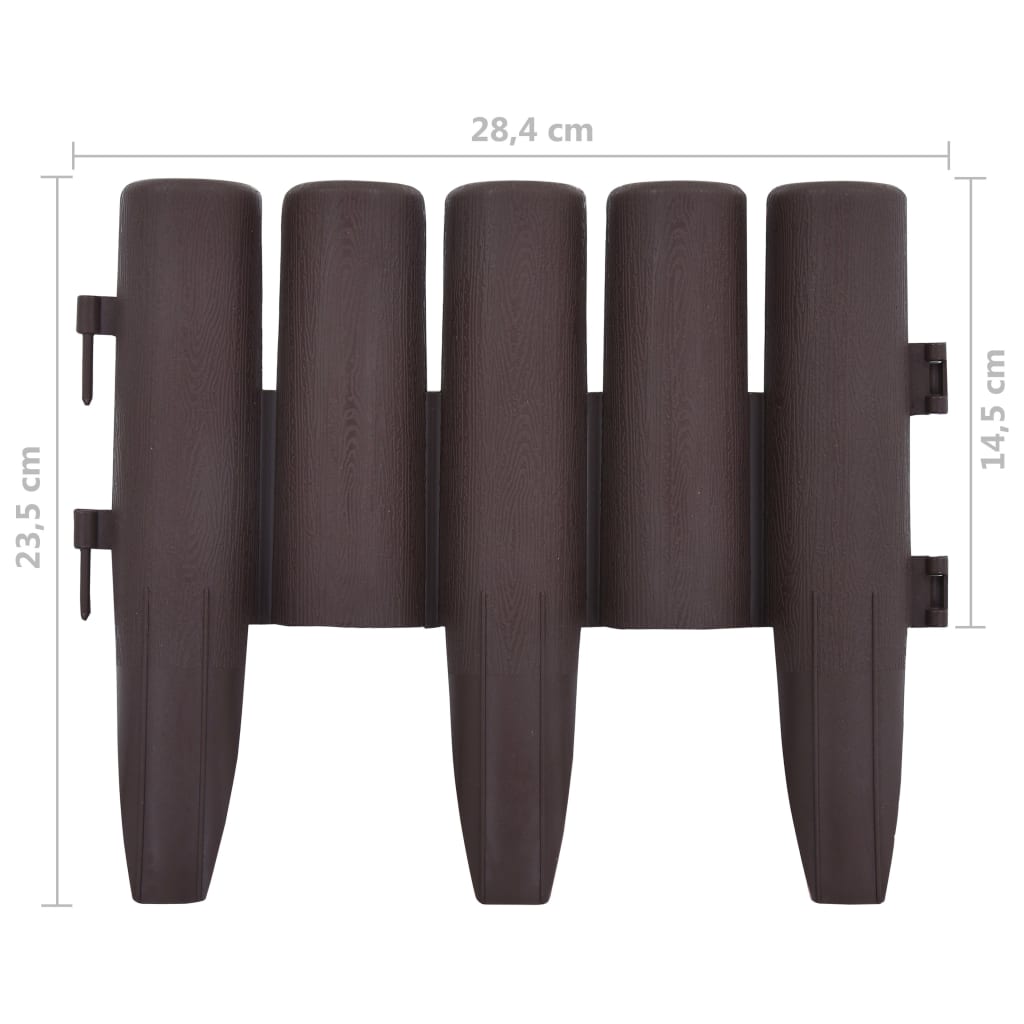 Plenkanter 36 stk brun 10 m PP