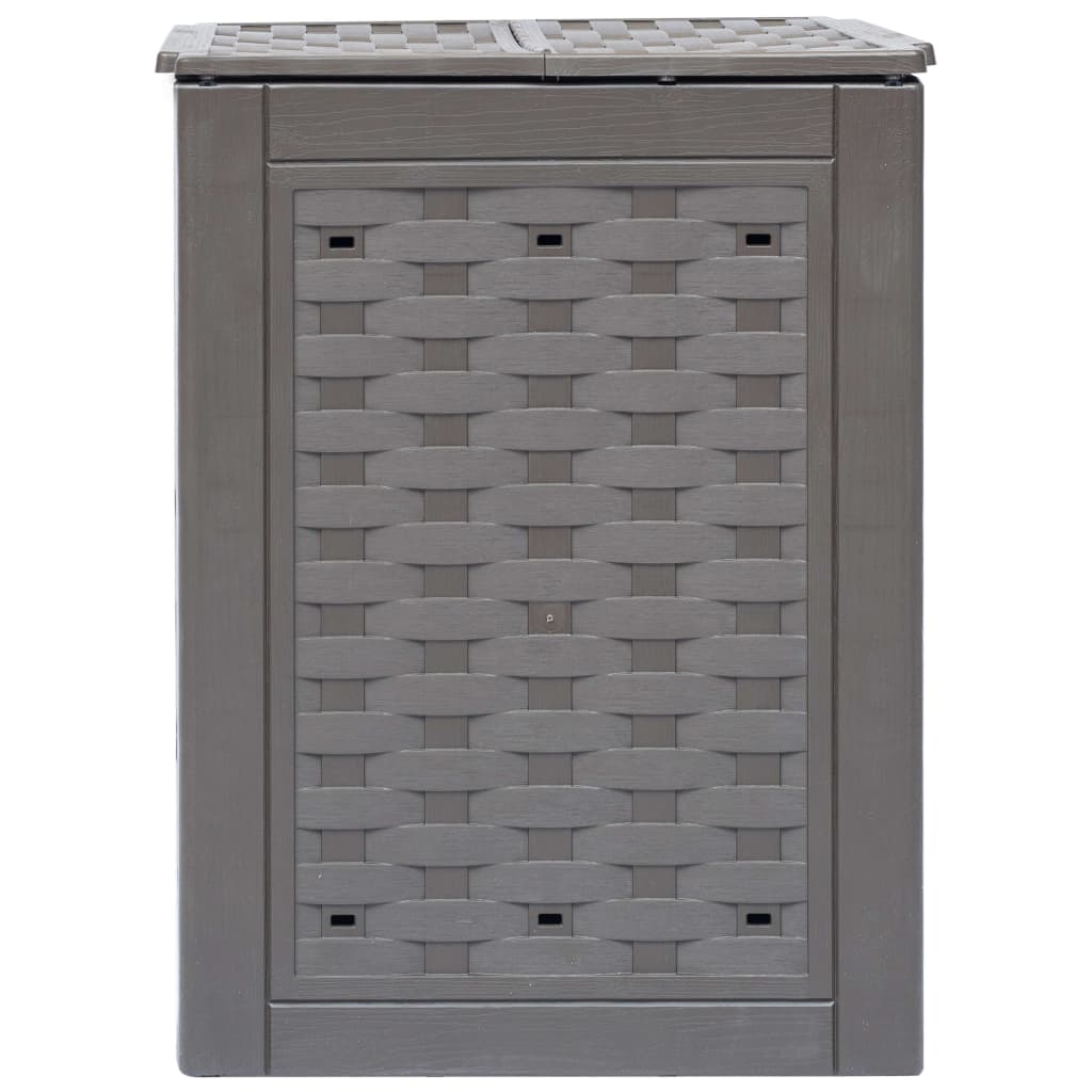 Kompostkasser 2 stk brun 60x60x83 cm 600 L plast rotting