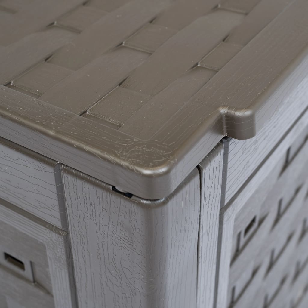 Kompostkasser 2 stk brun 60x60x83 cm 600 L plast rotting