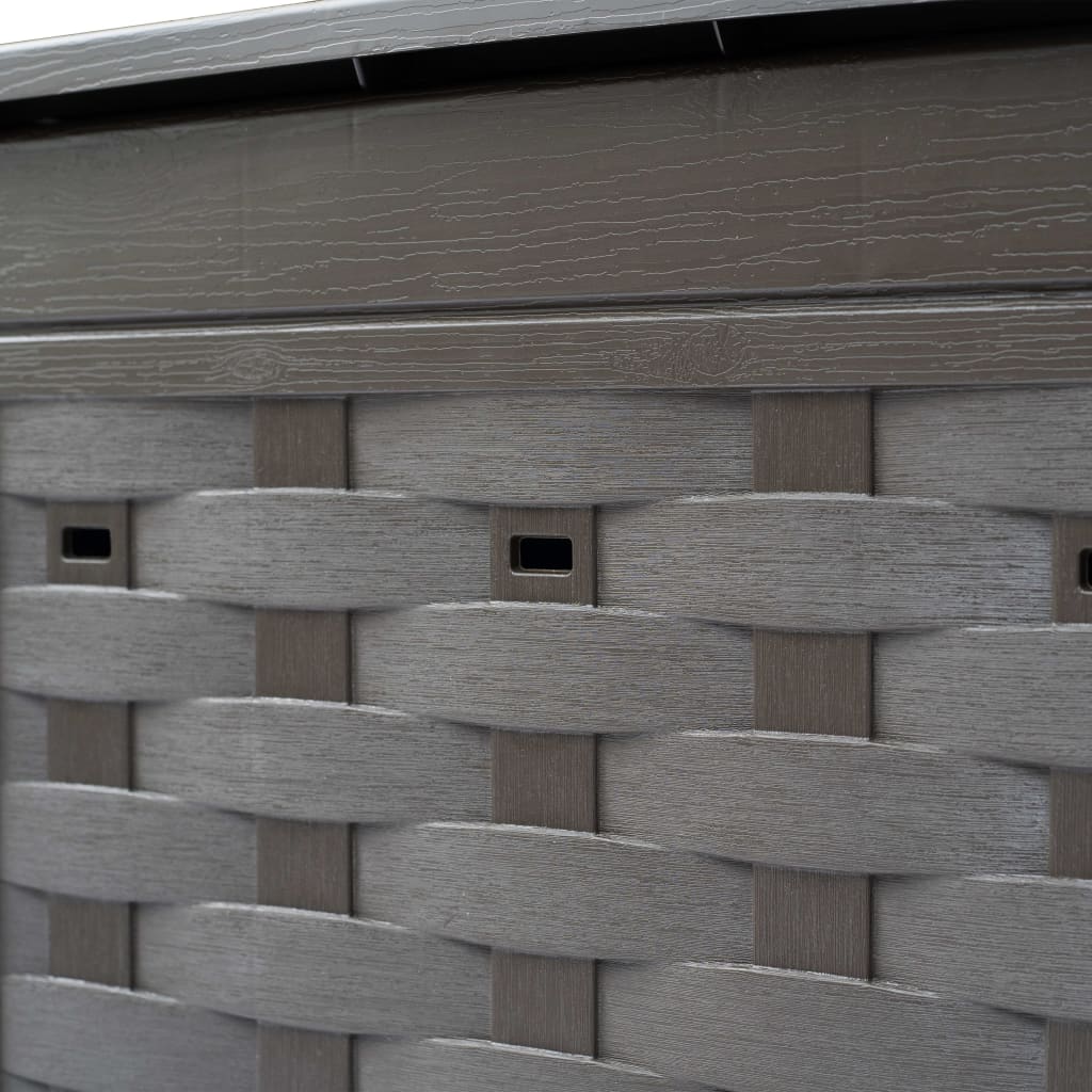 Kompostkasser 2 stk brun 60x60x83 cm 600 L plast rotting