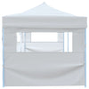 Sammenleggbart festtelt popup med 5 sidevegger 3x9 m hvit
