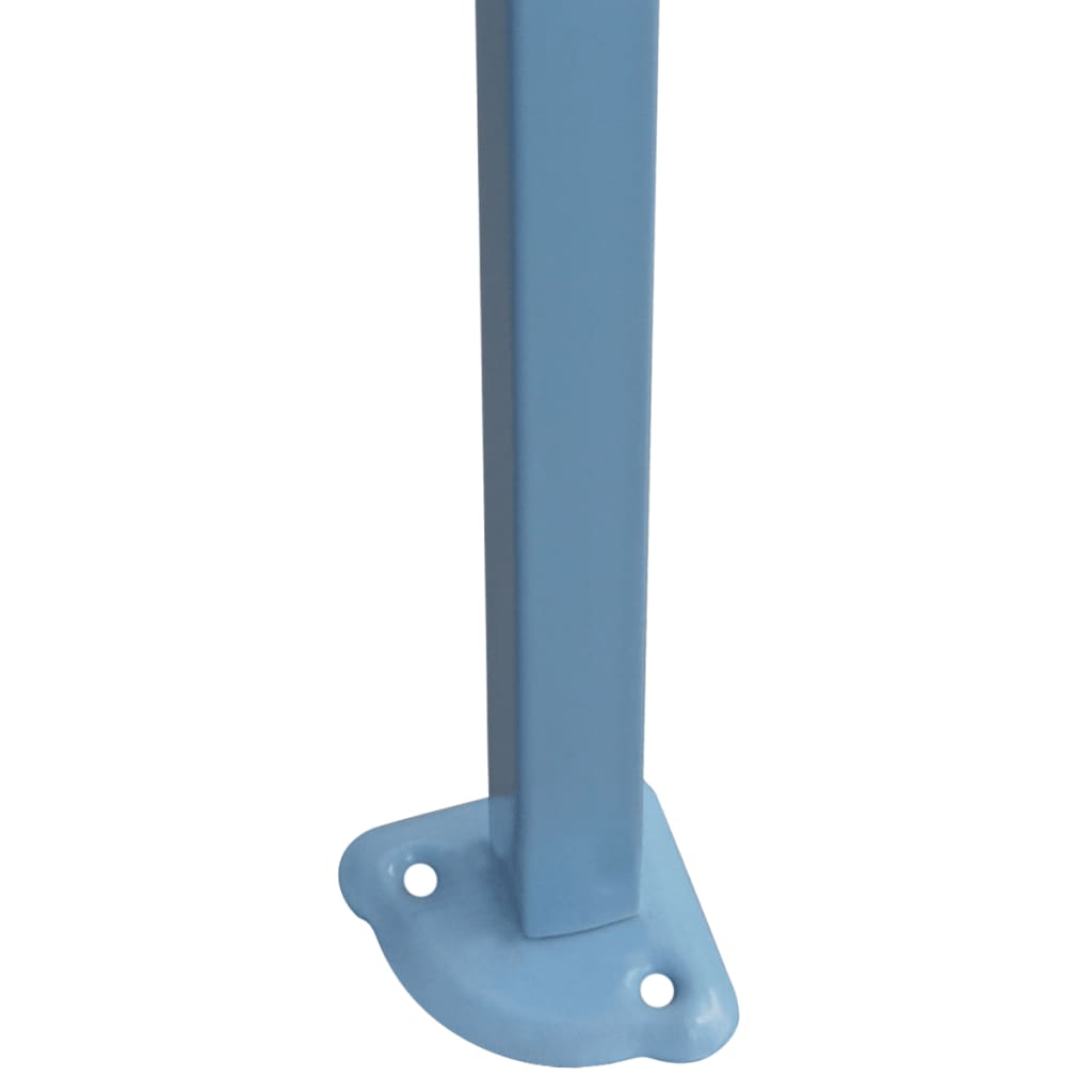 Sammenleggbart festtelt 3 sidevegger 280x410x315 cm stål hvit