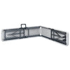Sammenleggbare hagebenker 2 stk 180 cm HDPE hvit