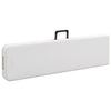Sammenleggbare hagebenker 2 stk 180 cm HDPE hvit