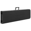Sammenleggbare hagebenker 2 stk 180 cm HDPE svart