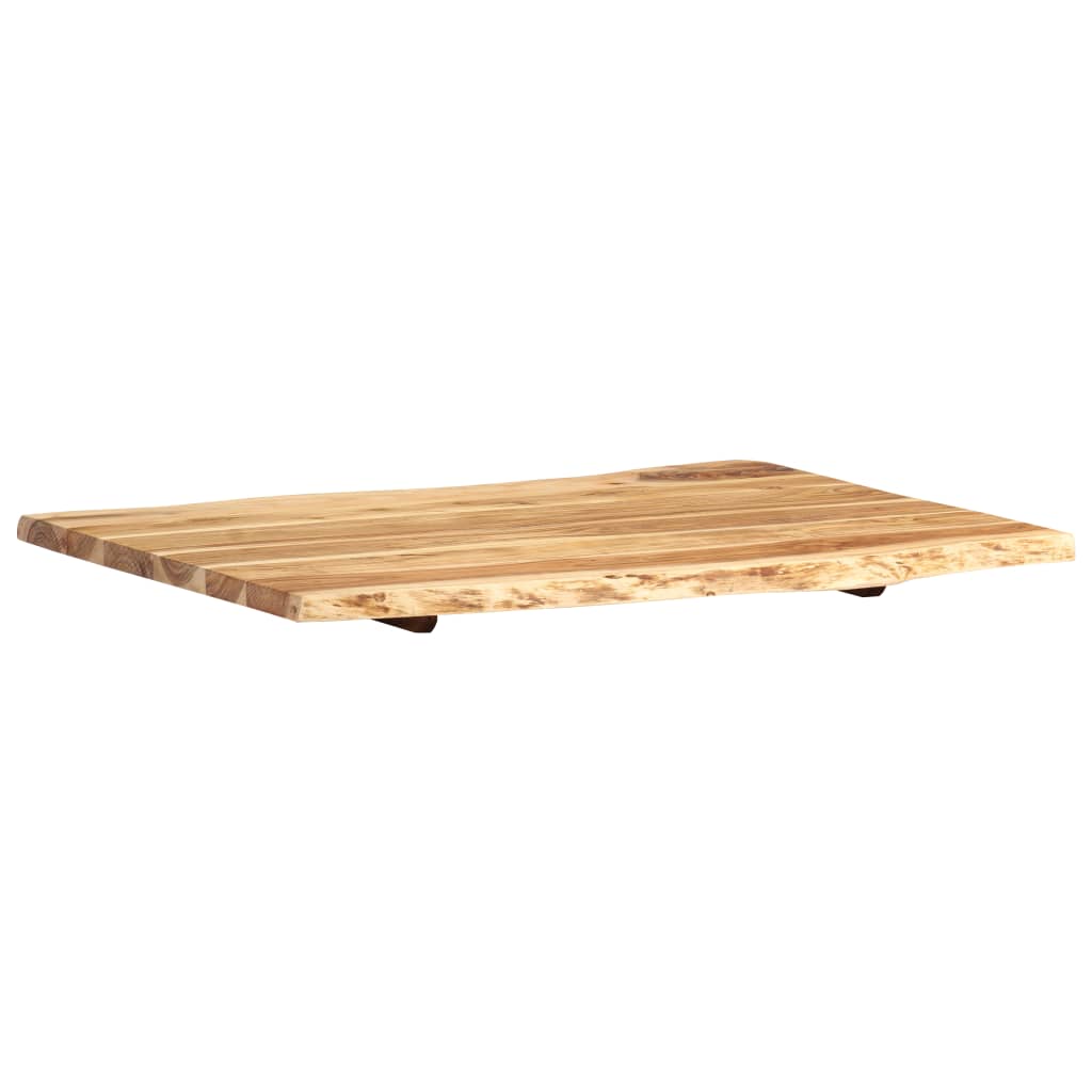Bordplate heltre akasie 80x(50-60)x2,5 cm